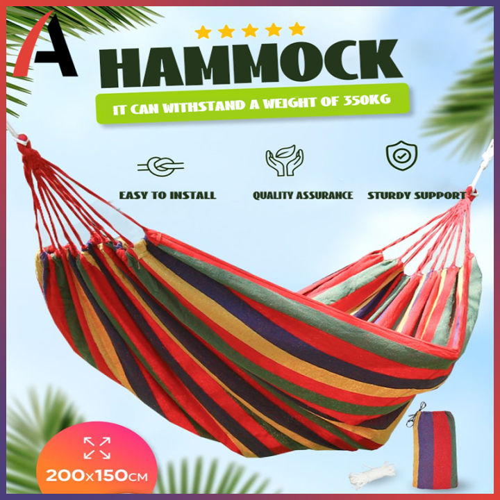 Portable Camping Cotton Rope Outdoor Hammock Duyan | Lazada PH