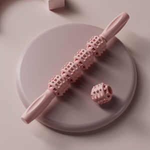 เครื่องช่วยตัวนวด แขน ขา คอ ล้อเลื่อน ผ่อนคลายร่างกาย เครื่องช่วยโยคะ ลดหุ่น ลูกกลิ้งนวด ลูกกลิ้งนวดขา ลูกกลิ้งนวดขา โยคะแท่งนวดคทาลูกกลิ้