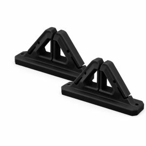 JING 2PCS Pack Silicone Fishing Rod Holder Wall Mount No Drilling Design Fishing Rod Fast Clip Portable Fast Clip Mechanism Fishing Pole Fastener Clip Fishing Gear Storage