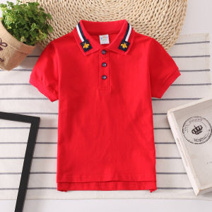 Kids shirt Boy Polo Shirt Cotton Baju Budak Lelaki Parent-child outfit banquet Fashion and Lively