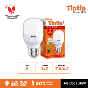 Lampu LED JUMBO Tabung TBulb Type 40/30/20/15/10/5 Kapsul Tintin Putih Terang Awet