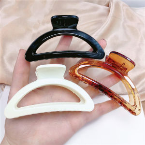 Vintage Large Disk Hair Claws Women Acrylic Shower Hair Clamps Hairpins Fashion Hair Grab Clips for Women Girls