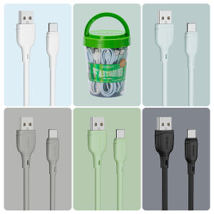 ROBOT Kabel Data Micro RBM100S KUAT & AWET for Android Micro USB 1M Data Cable Garansi Resmi