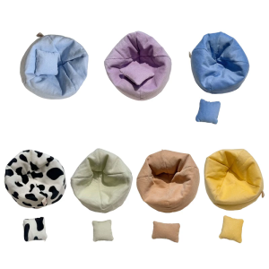 Decorative Doll Couch Lazy Pillow Compact Sofa Bed For Stuffed Doll Creative Desktop Decorative Accessories Bright Color