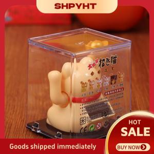 SHPYHT✨ Solar Powered Automatic Waving Cat Beckoning Fortune Cat Lucky Cat For Home Decoration Office Decor Car Ornament Birthday Gift