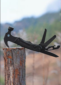 SG READY Stock--Versatile 12-in-1 Multi-Tool Hammer with Knife Screwdriver and Saw – Essential Survival Gear for Outdoor Adventures