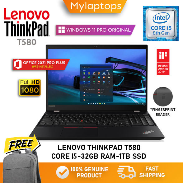 LENOVO THINKPAD T570/T580/T590 [CORE i5-8TH GEN - UP TO 32GB RAM & 1TB