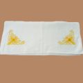 Bath Towel 100% cotton(450 GMS) with high quality embroidery-26x49 inches, White, Victoria Brand. 