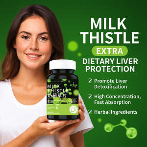 Milk Thistle Liver Capsules Relieve Fatigue Improve Vitality Oxygen Extract Special Extract Liver Capsules 护肝奶蓟草片