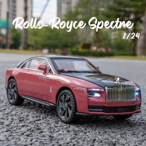 1:24 Scale Rolls-Royce Spectre EV Alloy Car Model Diecast Car Sound Light Car Lovers Collection Kids Birthday Gift Metal Boys Toys