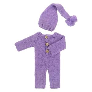 Áo liền quần trẻ em Jumpsuit ảnh quần áo trẻ sơ sinh trang phục áo thoáng khí với đàn hồi mũ dài đạo cụ chụp ảnh