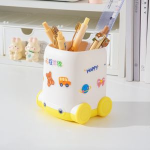 BESTOURO Đa chức năng Hộp đựng bút Sức chứa lớn Hình xe Xô đựng văn phòng phẩm Chất lượng cao Túi để bàn Quà Tặng sinh viên