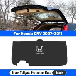 Chất lượng cao cho Honda CRV C-RV 2007 2008 2009 2010 2011 da thân cây tấm đệm bảo vệ mũi giày phụ kiện cố định biển xe ô tô cốp phía sau chống trầy xước Mat phụ kiện nội thất xe ô tô
