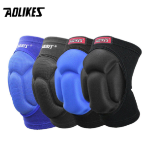 HOLA AOLIKES 1Pair Thicked Football Volleyball Extreme Sports Ski Knee Pads Fitness Knee Support Cycling Knee Protector Kneepad