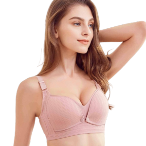 Plus Size Bra  Front Open Button Menyusu Comfort Nursing Bra Breastfeeding Bra For Pregnancy Women Maternity Underwear
