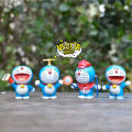 Mô hình Doraemon Doremon - Trọn bộ 8 Mô hình các tư thế Doremon Doraemon và bảo bối khăn trùm thời gian - Cao 4~5cm. 