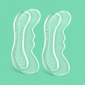 VTTO 1Pair Silicone Gel Transparent Shoes Heel Pads for Women Shoes Back Sticker Stiletto High Heels Inserts Protector Pain Relief Antiwear Feet Heel Cushion Pad