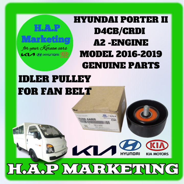 PULLEY - IDLER (UPPER ) FOR FAN BELTS FOR HYUNDAI PORTER II D4CB ENGINE ...