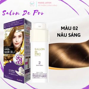 Bọt Nhuộm Tóc Salon De Pro Phủ Bạc Tự Nhiên Cao Cấp Không Mùi Tiện Lợi Nhật Bản