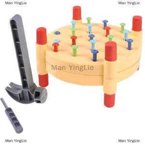 [COD] Man YingLie Montessori Toys Colors Hammering Pounding Table Boy Girl-Friendly Hammers For Hand-Eye Coordination Early Learning