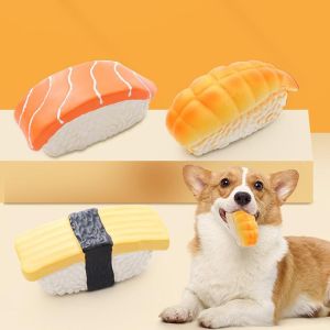 CUTE ELVES Funny Interactive Puppy Sounding Toy Dog Throw Toys For Small Large Dogs Dog Supplies Dog Sushi Toy Pet Accessories Chew Training Toy