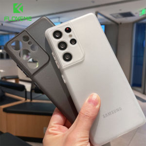 FLOVEME Slim Soft TPU Phone Case For Samsung Galaxy S24 S23 S22 S21 Ultra Thin Matte Transparent Shockproof Back Cover For Galaxy S24 S23 S22 S21