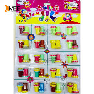 50/20Pcs Party Gift 2in1 Character Stamp Pad For Party Gift-Loot bag Filler