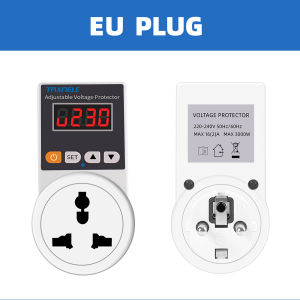 Automatic Device Voltage Protector 16A 220V 3500W Socket type Switches Adjustable Power Surge Protector EU UK US Plug Refrigerator Protect