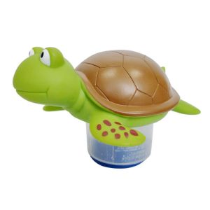 SEKINEW Turtle Pool Chlorine Floater Dispensers PVC Flamingo Chlorine Tablets Turtle Floater Pool Water Applicator Safe Swimming Pool Dispenser Swimming Pool