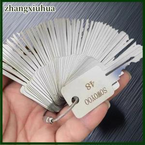 zhangxiuhua 1 Set Bull Head Lock S Groove Lock One Word Locks Accessories 48 In 1 Locksmith Tools Lock Keys Kit For SOWOYOO