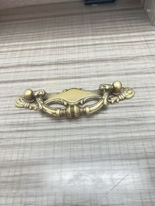 Tay nắm ngăn kéo đồng quai ngang T48 chất liệu đồng thau cao cấp kiểu dáng cổ điển sang trọng