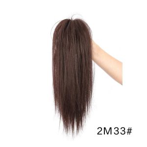 GOFIDIN Thiết kế dạng kẹp Tóc giả đuôi ngựa tổng hợp Mềm mại 14 inch Kẹp tóc giả dạng kẹp Tóc kiểu hàng ngày Nối tóc Dành cho phụ nữ