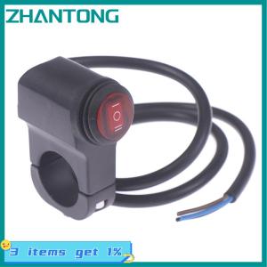 ZHANTONG 22mm Aluminum Alloy Motorcycle Handlebar Headlight V Fog Switch Three-position