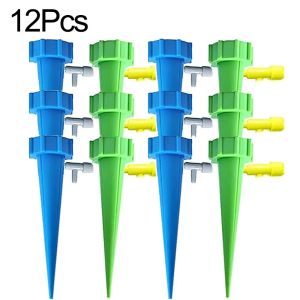 12Pcs Self-Watering Kits Automatic Drip Irrigation Adjustable Control Valve Watering System Device for Garden Flower Plant