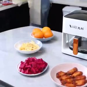 Electric Non-Stick Air Fryer  AirFryer Mechanical Type eless  Stainless Steel Air Fryer  Smart Language Visual   Deep-Fried Pot Smart App 空气炸锅