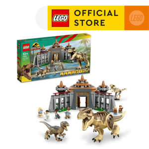 LEGO Jurassic World 76961 Visitor Center: T. rex & Raptor Attack (693 Pieces) Building Block Toys Bricks