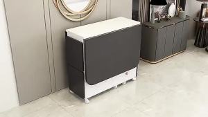 Folding Dining Table Household Multi-Functional Movable One Table Four Stools Simple Rental Rectangular Dining