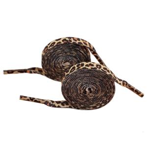 Leopard Prints Shoe Lace 120cm Long Shoelaces Flat Polyester Shoe Laces Replacement Shoe Laces for Sneakers Runners Boot