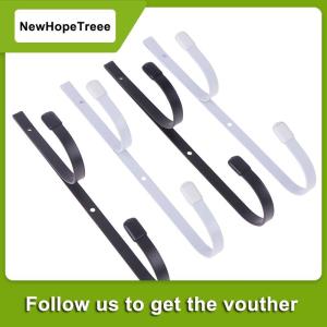 NewHopeTreee 2ชิ้นตะขอเกี่ยวเสากล้องโทรทรรศน์แบบพกพาท่อดูดฝุ่นแบบคาร์บอนอุปกรณ์จัดระเบียบอเนกประสงค์ที่แขวนสระว่ายน้ำ