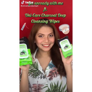 Uni-Care Charcoal Deep Cleansing Wipes 25s Pack of 1

