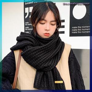 Snowdreamer Phụ Nữ Mùa Đông Khăn Mới Hàn Quốc Len Khăn Những Người Yêu Thích Người Đàn Ông Và Phụ Nữ Dày Ấm Sinh Viên Rắn Màu Dệt Kim Chiếc Khăn Bib