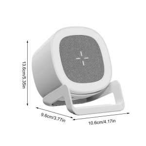 Blue Tooth Speaker Touch Sensor Bedside Lamp 4 In 1 Blue Tooth Wireless Speaker 15W Fast Wireless Charger RGB Table Lamp Phone