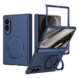 ≮923≯Case for Samsung Galaxy Z Fold 8/Z Fold 7/Z Fold 6/Z Fold 5/Z Flip 8/Z Flip 7/Z Flip 6/Z Flip 5/Z Fold 8 Ultra Magnetic Case with Ring Holder Stand Compatible Magsafe Built in Screen Protector Hinge Protection Cover Full Coverage Phone Case