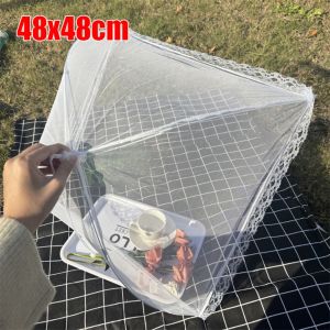 MUMU Breathable Food Covers Foldable Anti Fly Mosquito Fruit Picnic Protect Net Durable Dustproof Dining Table Mesh Cover