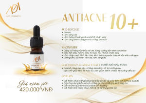 serum SẠCH MỤN ANTIACNE 10+ đánh bay mụn thanh lọc da kiềm dầu thông thoáng se khít lỗ chân lông sáng mịn da