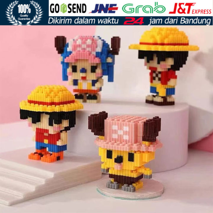 Mainan Bricks Balok Susun 3D Puzzle Nano Block One Piece Luffy