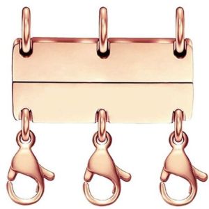 SHUSHABA Gold/Silver ic Necklace Separator Multiple Strands Layering Multi Necklace Jewelry Connector Easy To Use Bracelet Separator Layered Necklace Clasps Women Layered Look