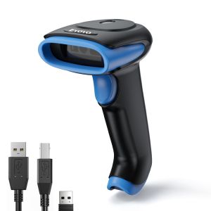 【👍👍👍Seller recommend& Local stocks & fast delivery】Eyoyo Bluetooth Scanner QR 2D Wireless Barcode Scanner Automatic Barcode Reader Handheld Cordless CMOS Image Bar Code Reader for Inventory Store Retail Library Warehouse
