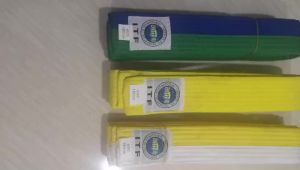 High-quality Taekwondo Belts Pure Cotton for Trainer Martial Arts Kimono Judo Uniform High Level ITF Belts Approve