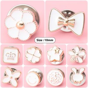 Mini Bross 10Pcs Pin Baju Hijab Dagu Klip Kecil Aksesoris Fashion Wanita Korea PER 2 SET